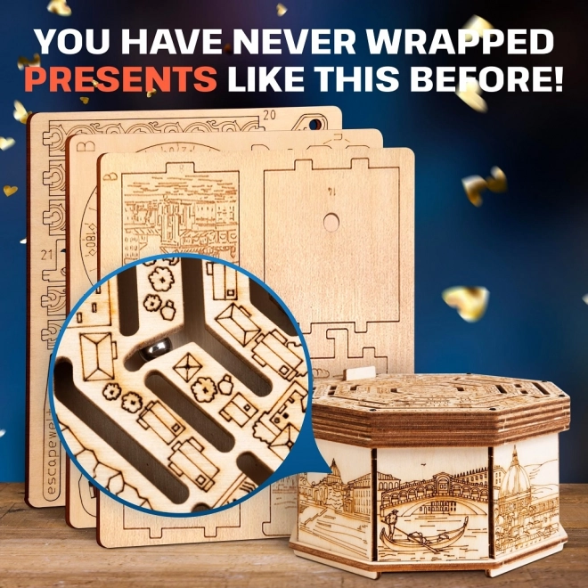 EscapeWelt 3D Houten Puzzel Secret Maze Box samengesteld