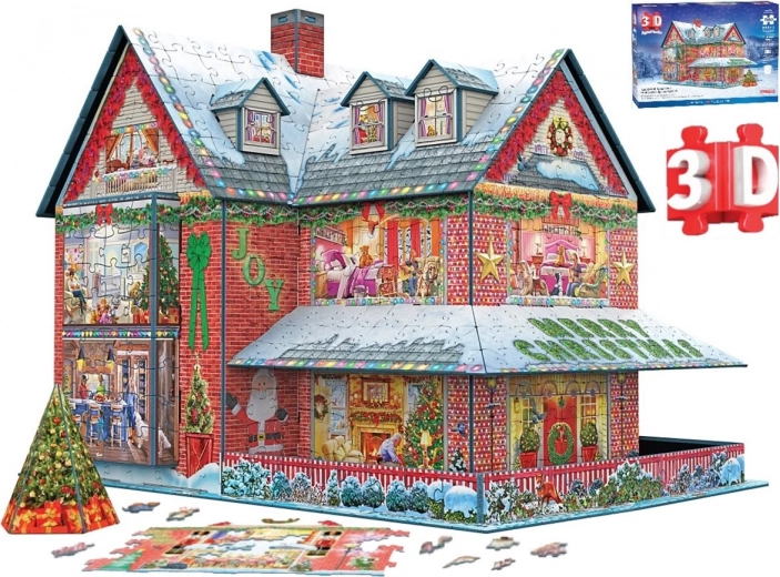 3D-puzzel kersthuisje 1100 stukjes EUROGRAPHICS