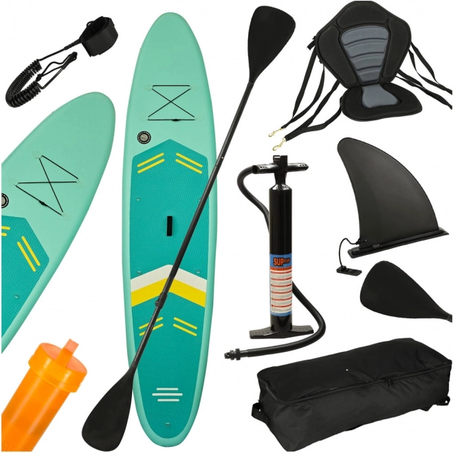 Opblaasbare paddleboard 350 cm met accessoires en stoel