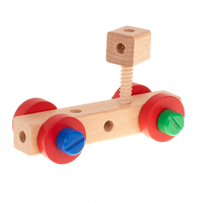 Houten educatieve stoeltje