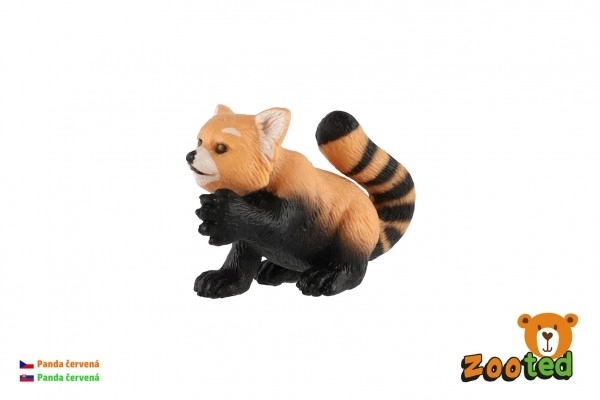 Panda rode zooted plastic 5cm in zakje