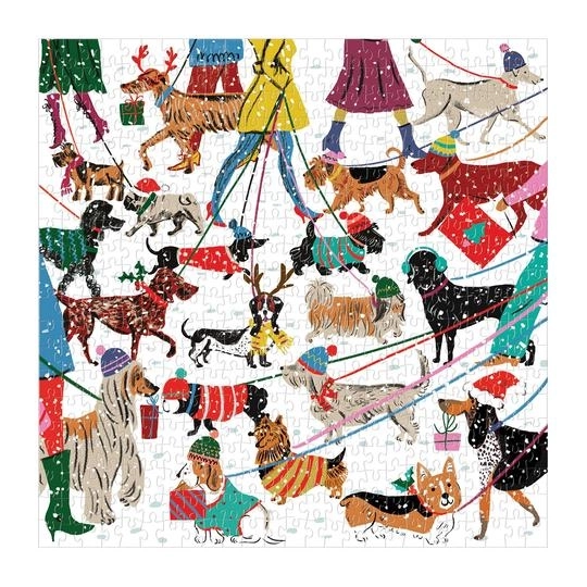 Galison puzzel winterhondjes 500 stukjes