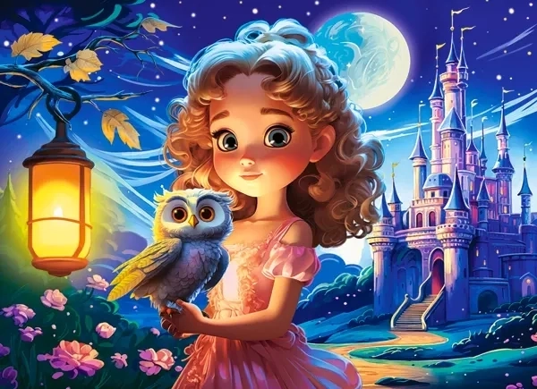 Castorland Puzzel Prinses en Uil 70 stukjes