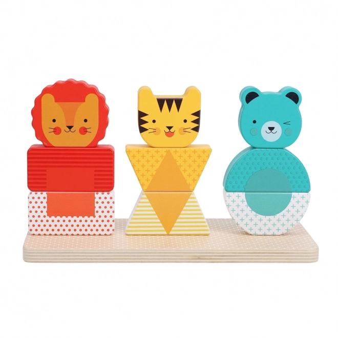 Petite Collage houten puzzel met dieren
