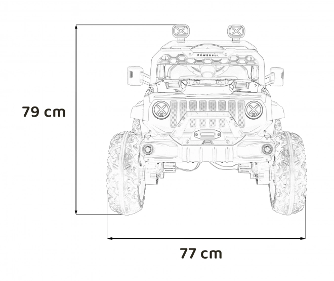 Elektrische kinderauto OFF ROAD Speed rood
