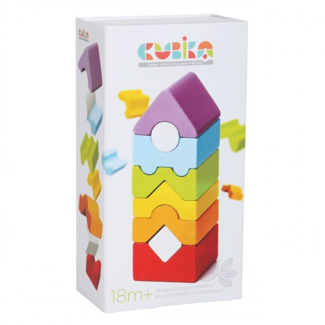 CUBIKA 15009 Toren XII - houten puzzel 8 onderdelen