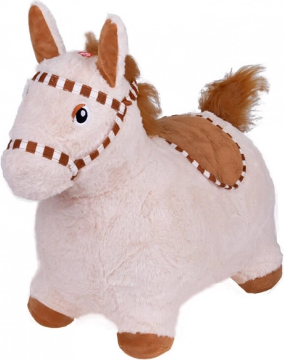 Jokomisiada pluchen springdier paardje – Beige