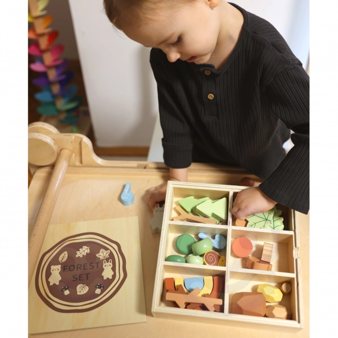 Bosset met houten blokken Tooky Toy