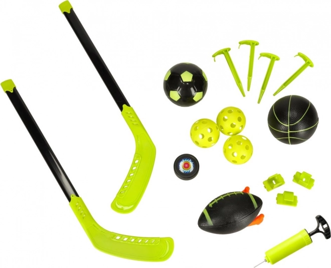 Multifunctionele sportset 6-in-1 voor kinderen