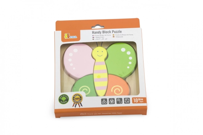 Houten puzzel voor de kleintjes - vlinder