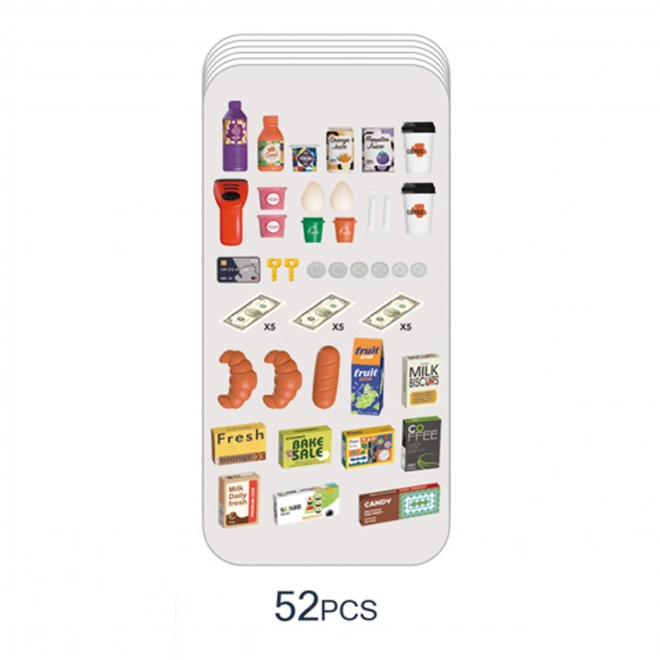 Interactieve supermarkten voor kinderen met accessoires