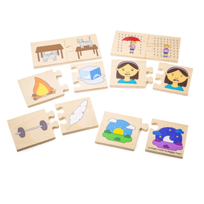 Bigjigs Toys Didactische puzzel Tegenstellingen