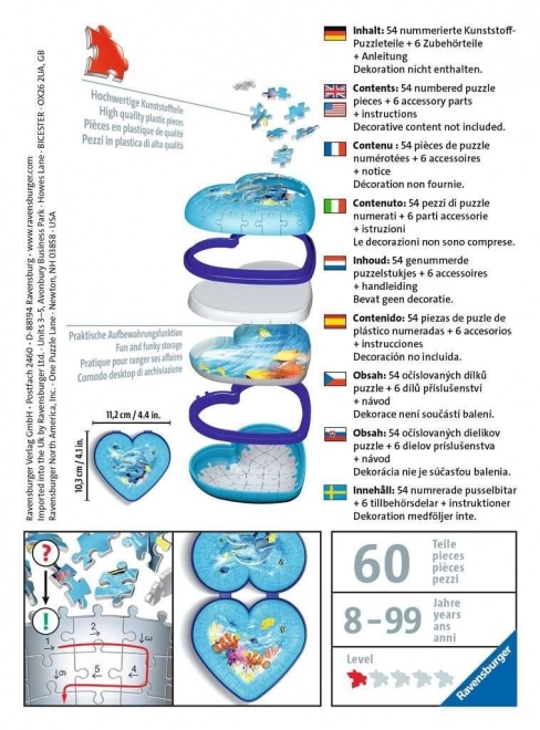 Ravensburger 3D puzzel Hart Onderwaterwereld 54 stukjes