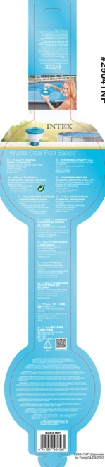 Zwevende chemische dispenser voor zwembad Intex