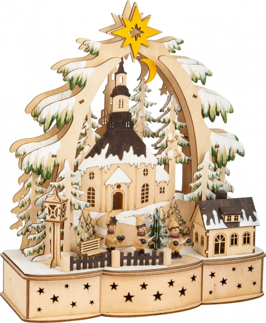 Kerstdecoratieve lamp Carolers small foot