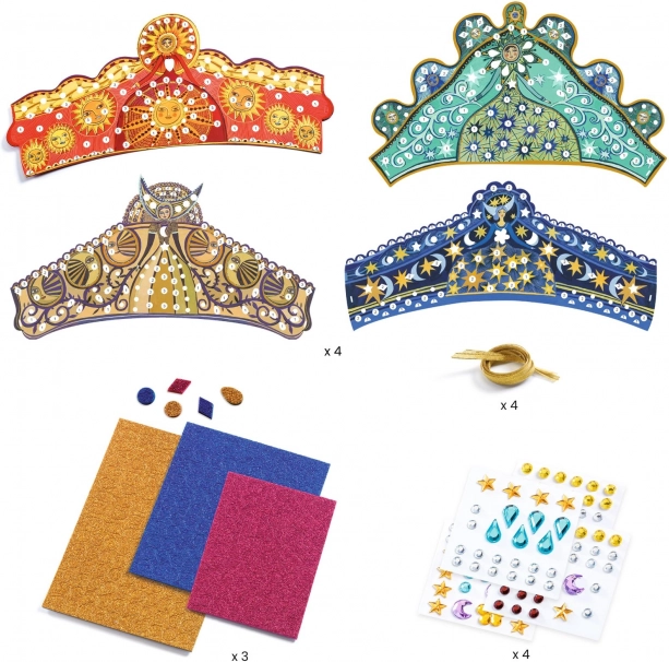 Doe-het-zelf Glitter Kronen DJECO