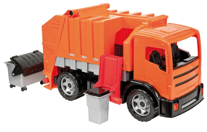 Twee kiepmechanismen zoals bij een echte vuilophaaldienst