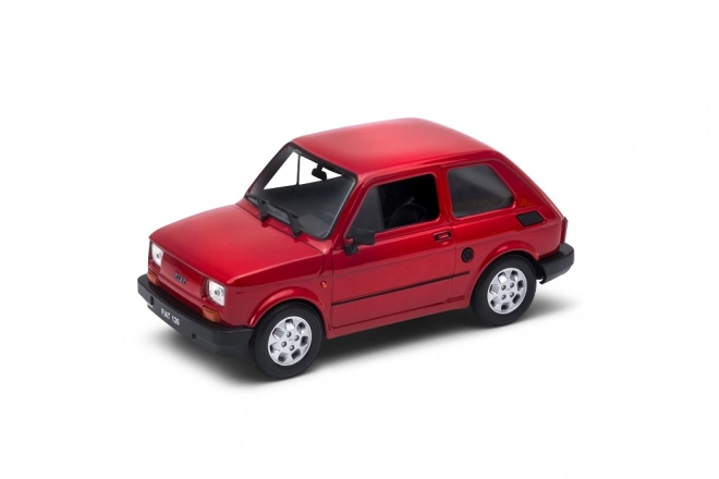Modelauto Welly Fiat 126p Maluch 1:21 rood