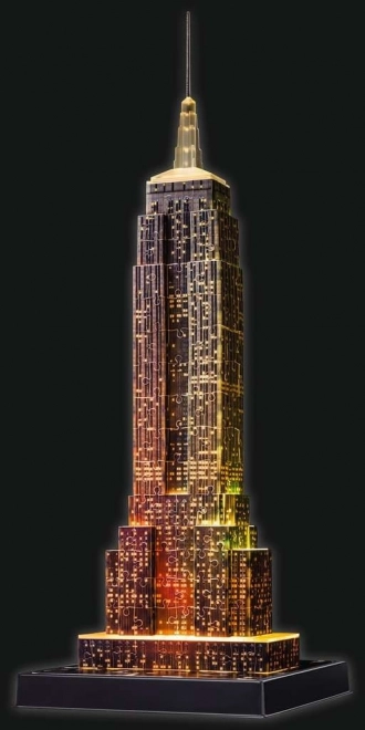 RAVENSBURGER Lichtgevend 3D-puzzel Nachteditie Empire State Building 216 stukjes