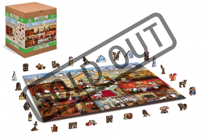 Houten Stad Victoriaans Landhuis 2in1, 1010 Stukken EKO