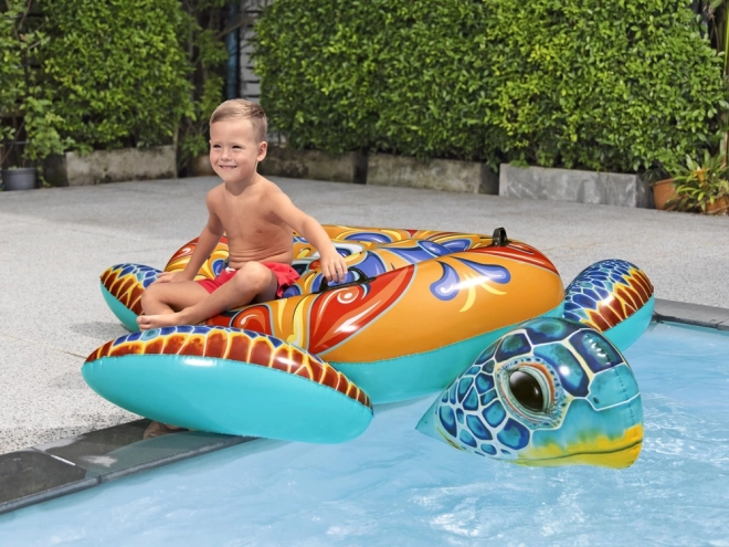 Bestway opblaasbare matras met handgrepen schildpad Majolika