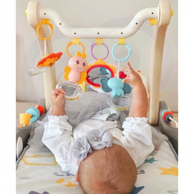 Educatieve speelleermat en loopstoeltje Woopie Baby 2-in-1