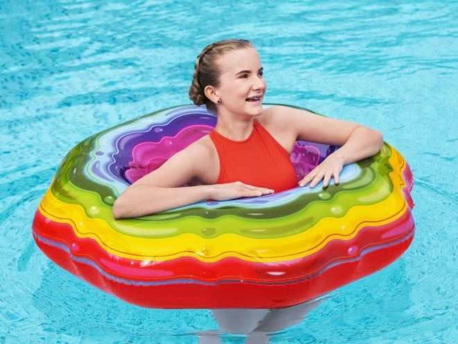 Bestway Opblaasbare ring regenboog gelei 115 cm