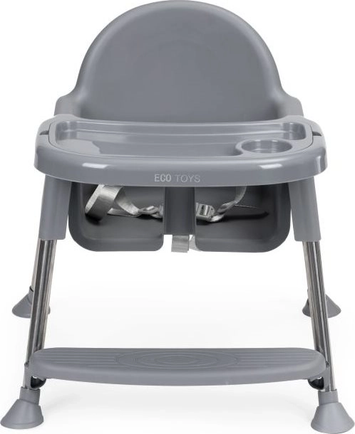 ECOTOYS Eetstoeltje 2in1 grijs