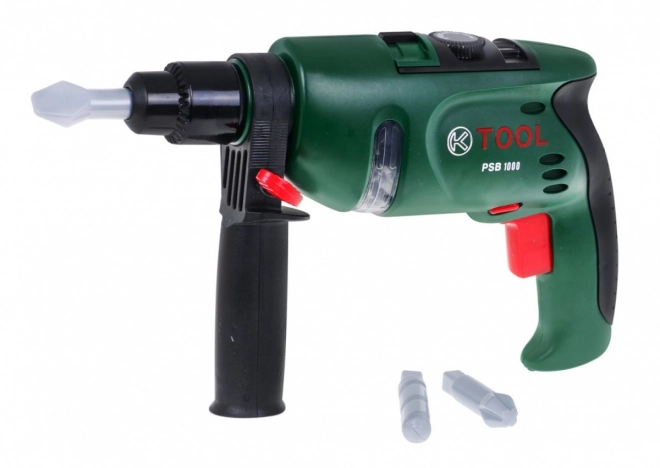 Kleine bouwersset voor kinderen 3+ Elektrische schroevendraaier + helm en bril + gereedschap