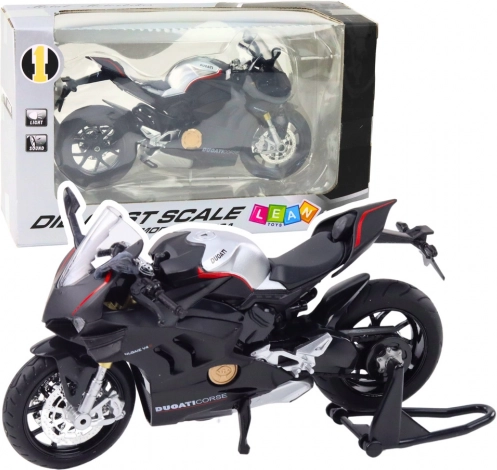 Metalen sportmotor 1:12 met verlichting en geluiden – zwarte V4