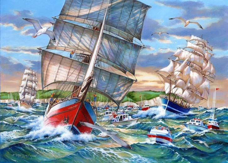 Puzzel Zeilboot 1000 Stukken