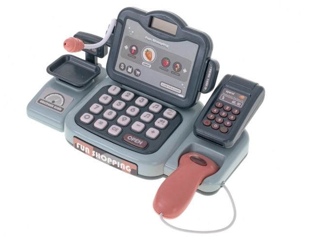 Interactieve kassa voor kinderen met accessoires