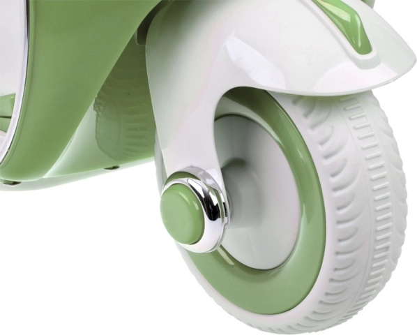 Klassieke elektrische kinderscooter oranje – Groen