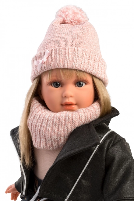Llorens 54040 CARLA - realistische pop met zacht stoffen lichaam - 40 cm