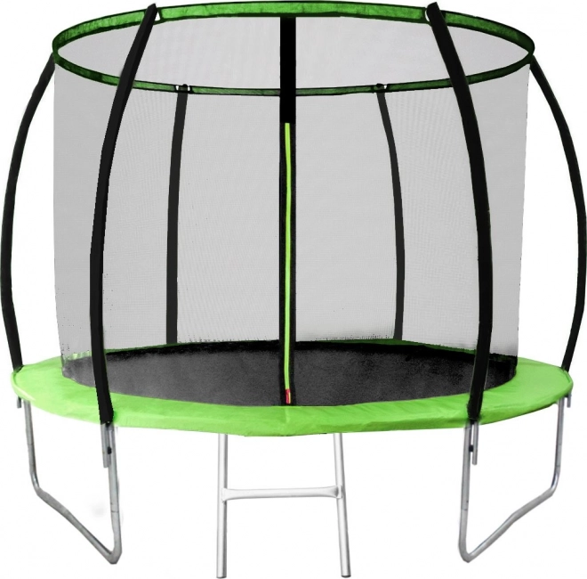 Trampoline PIXINO Deluxe 244 cm met veiligheidsnet en ladder