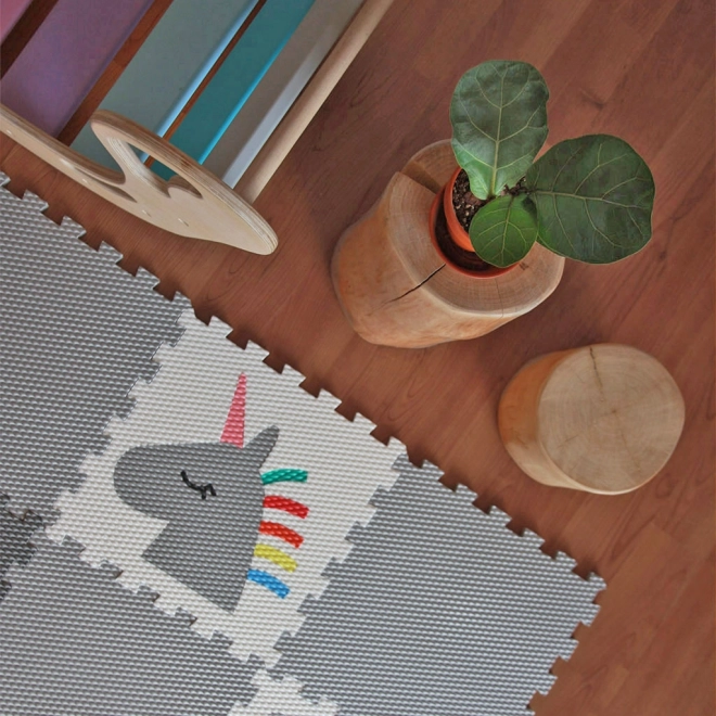 Minideckfloor vloer 12 delen - lammetje, lama, eenhoorn, regenboog