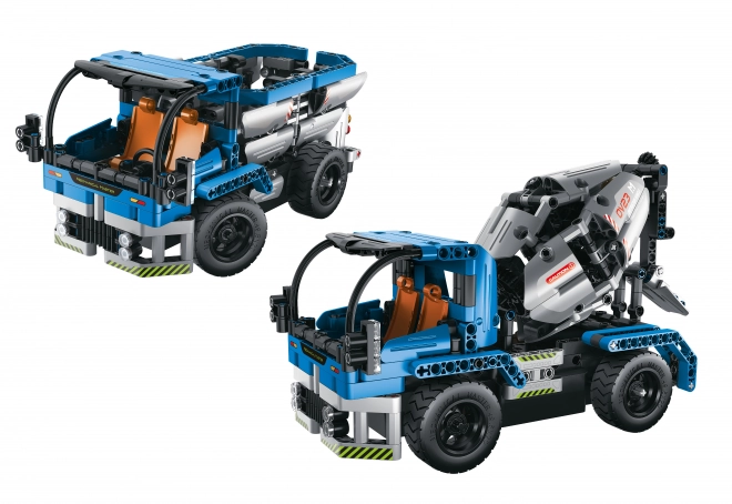 Bouwset Vrachtwagen en Cementmixer 2in1 RC 26cm