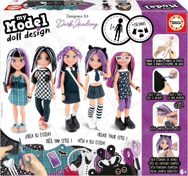 EDUCA Creatieve set Mijn Model Pop Ontwerp: Donkere Academie