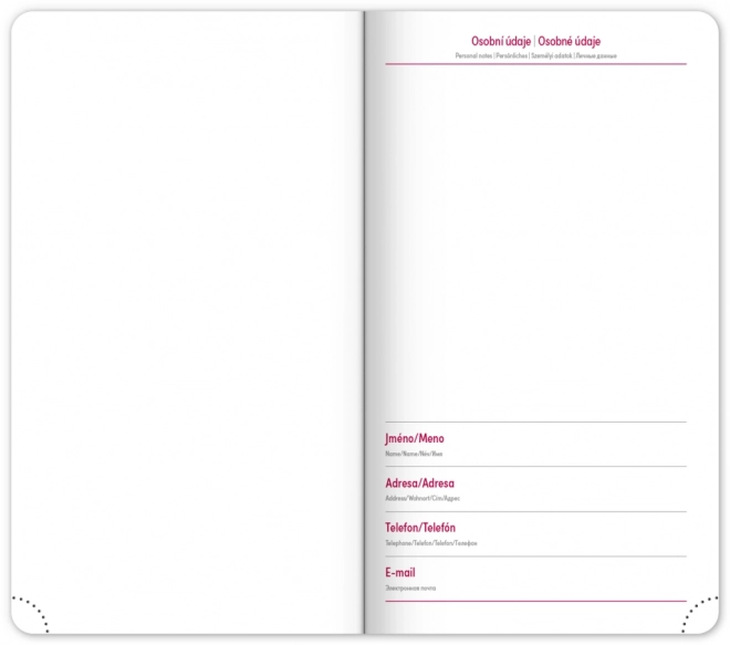 Zakagenda Aprint Neo 2025, blauw, 9 × 15,5 cm