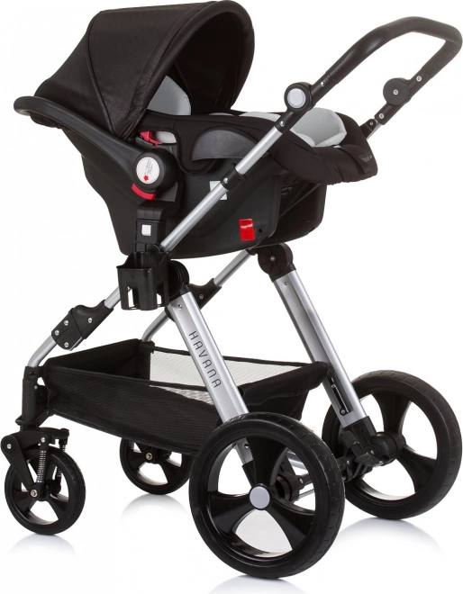 CHIPOLINO Kinderwagen Combinatie HAVANA 2v1 Obsidian