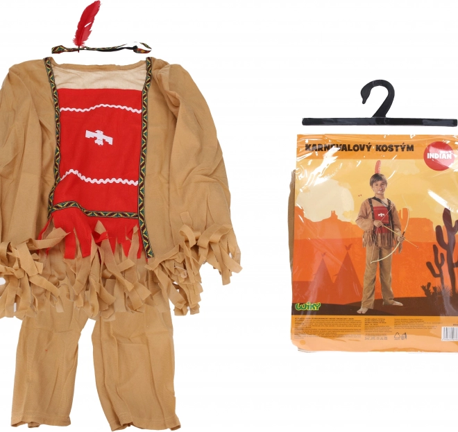 Set carnaval - indiaan M 110-120 cm