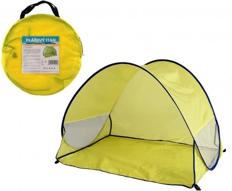 Strandtentje met UV-filter zelfuitklappend – geel