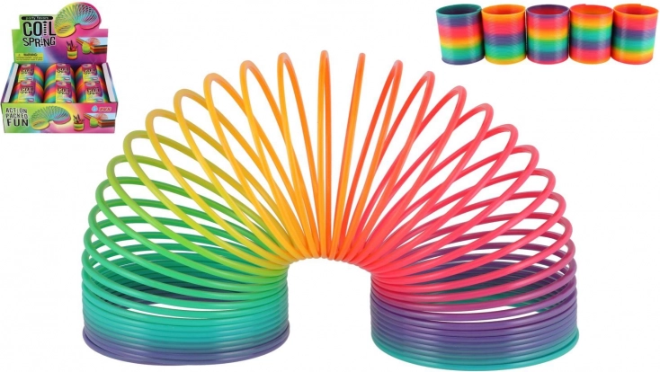 Regenboog plastic spiraal speelgoed