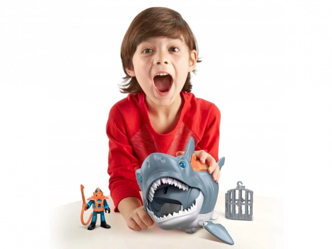 Mega Aanval Haaien Imaginext met Beweegbare Kaak