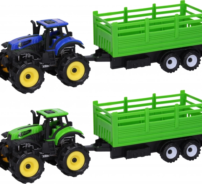 Tractor met aanhanger voor kinderen