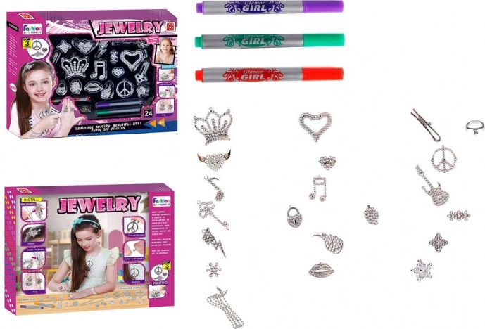 Set voor het inkleuren van sieraden voor kinderen