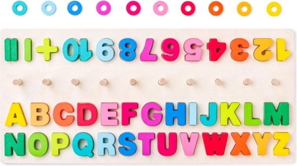 Letters en cijfers in vrolijke kleuren