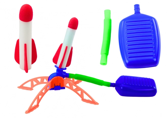 Schuimpomp voor het lanceren van raketten Tuin blauw