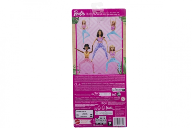 Barbie in beweging - Blondine met blauwe legging HRH27