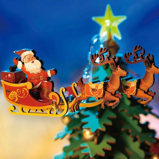 RoboTime 3D houten puzzel muziekdoos Kerstboom